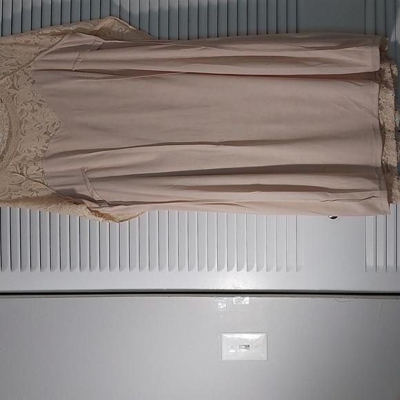 Size 1X Champagne Color Ladies Dress - Picture 5 of 8